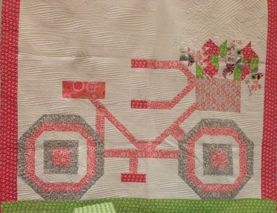 bicycle quilt gracie girl