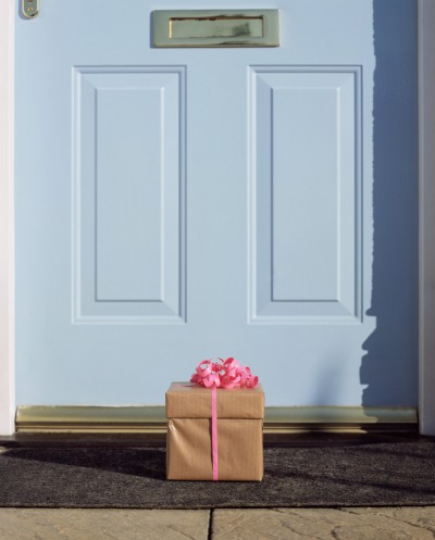 Gift by front door