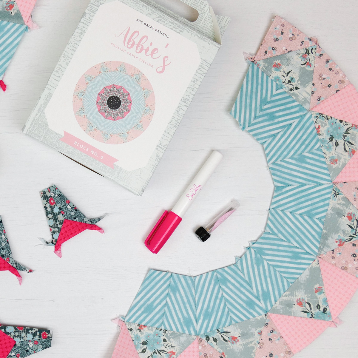 Abbie’s English Paper Piecing – Sue Daley Designs Blog